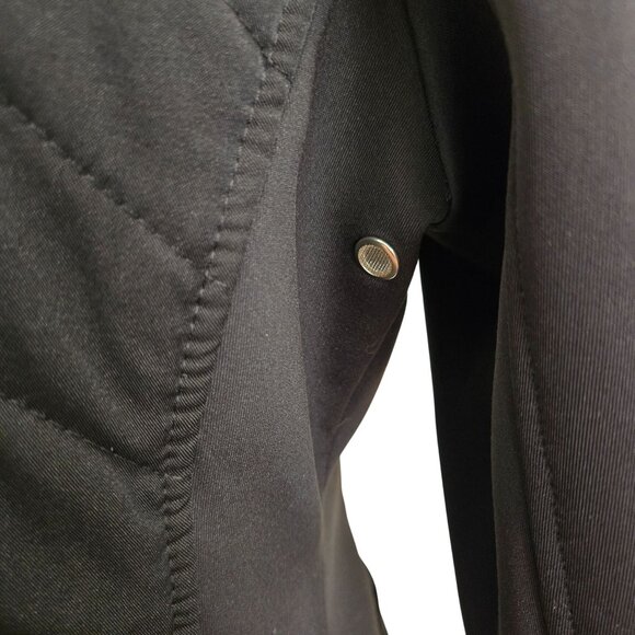 Catago Quilted Equestrian Black Riding Jacket Women's Large - Picture 7 of 16